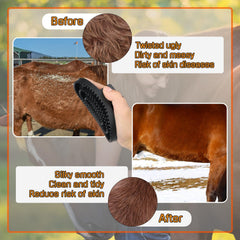 youven versatile grooming image shows use on horses, dogs, and livestock for healthier coats.