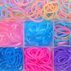 YOY dog grooming elastics in bright colors for braids