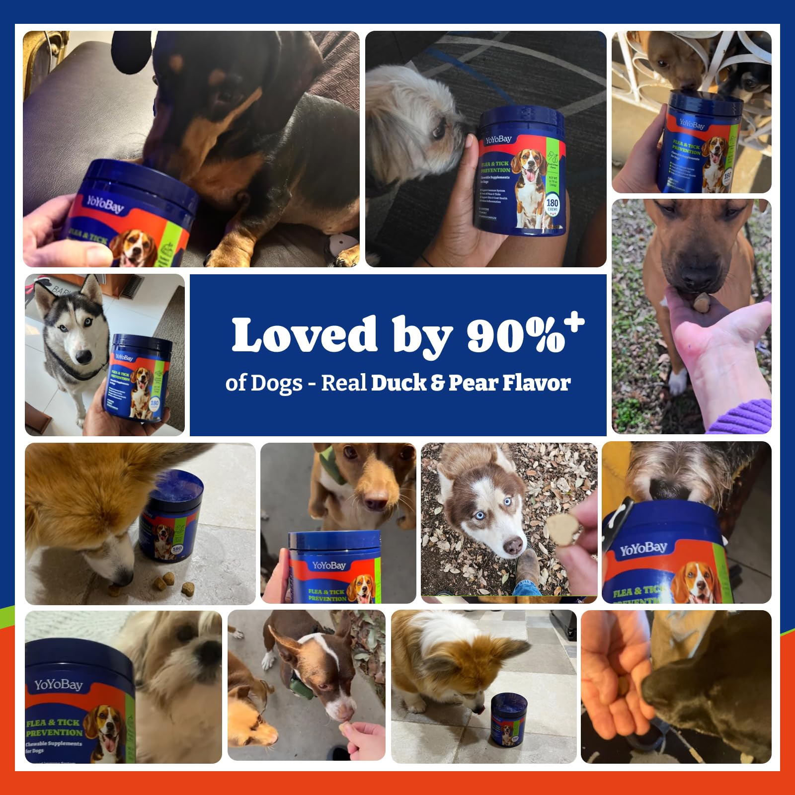 YoYoBay duck-pear flavor dog treat supports digestion and coat health.