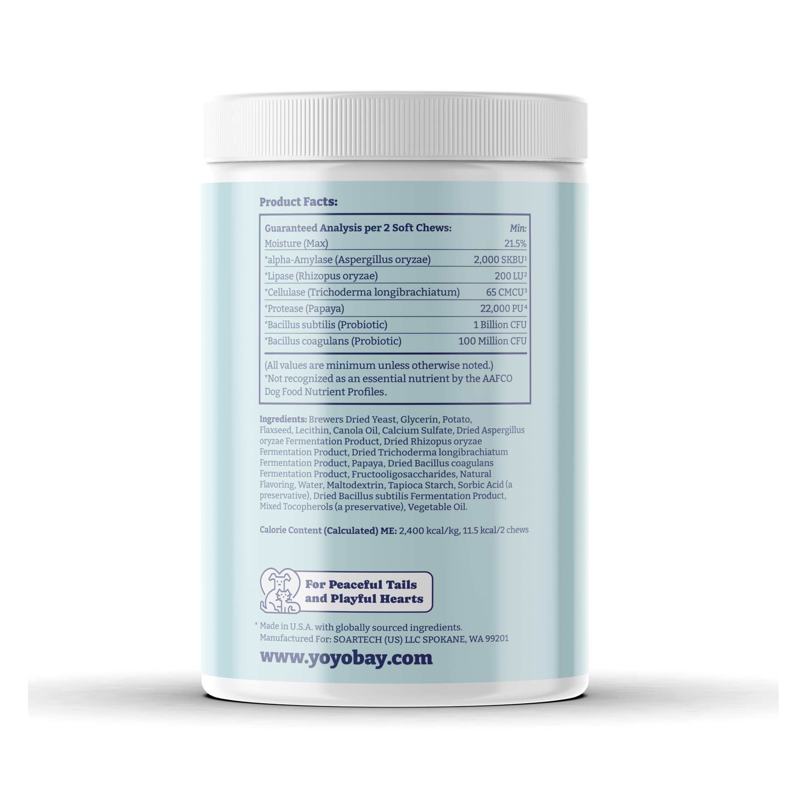 YoYoBay dog chews used in daily digestive wellness routine.