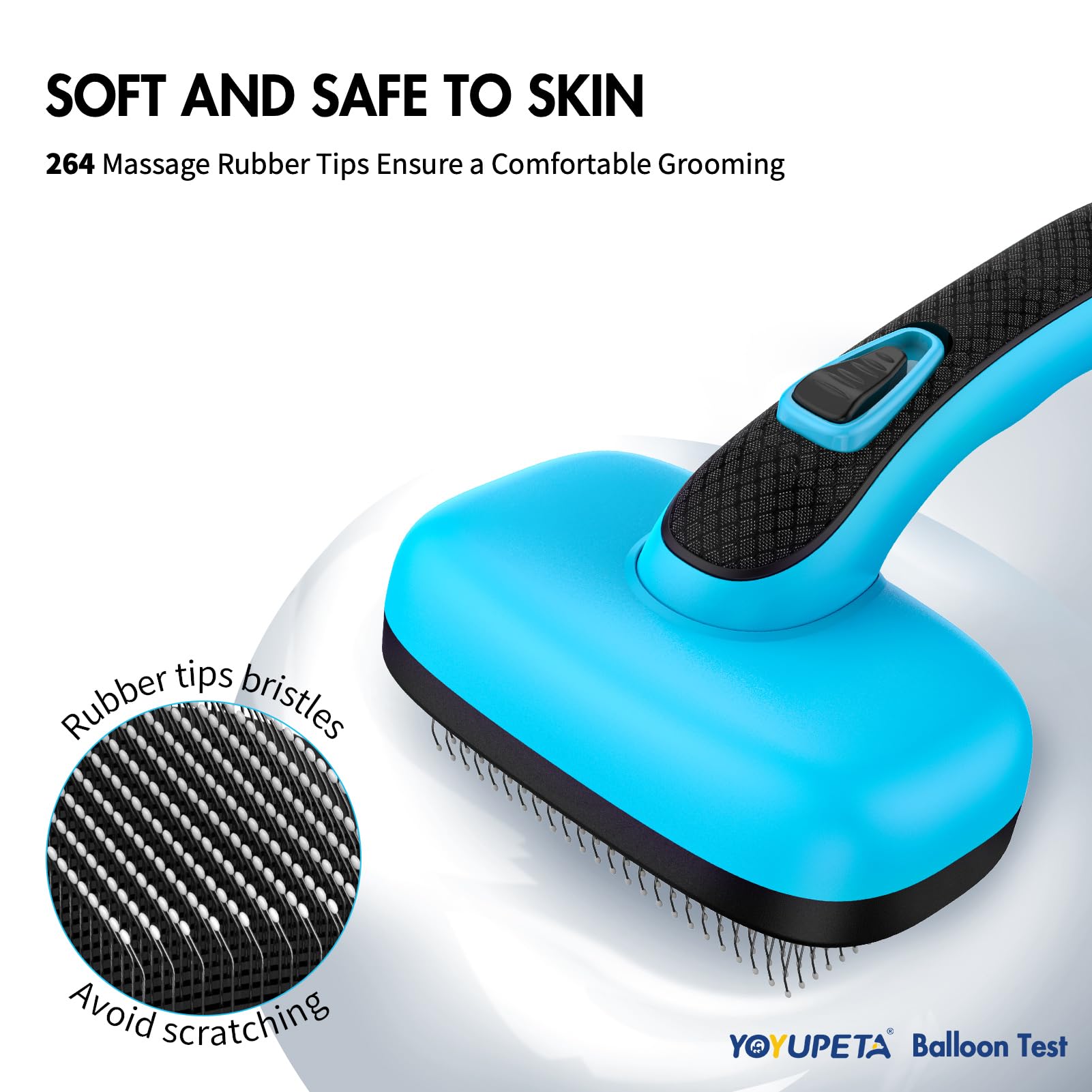 YOYUPETA Dog Brush Kit bath brush for even shampoo lather and clean coat