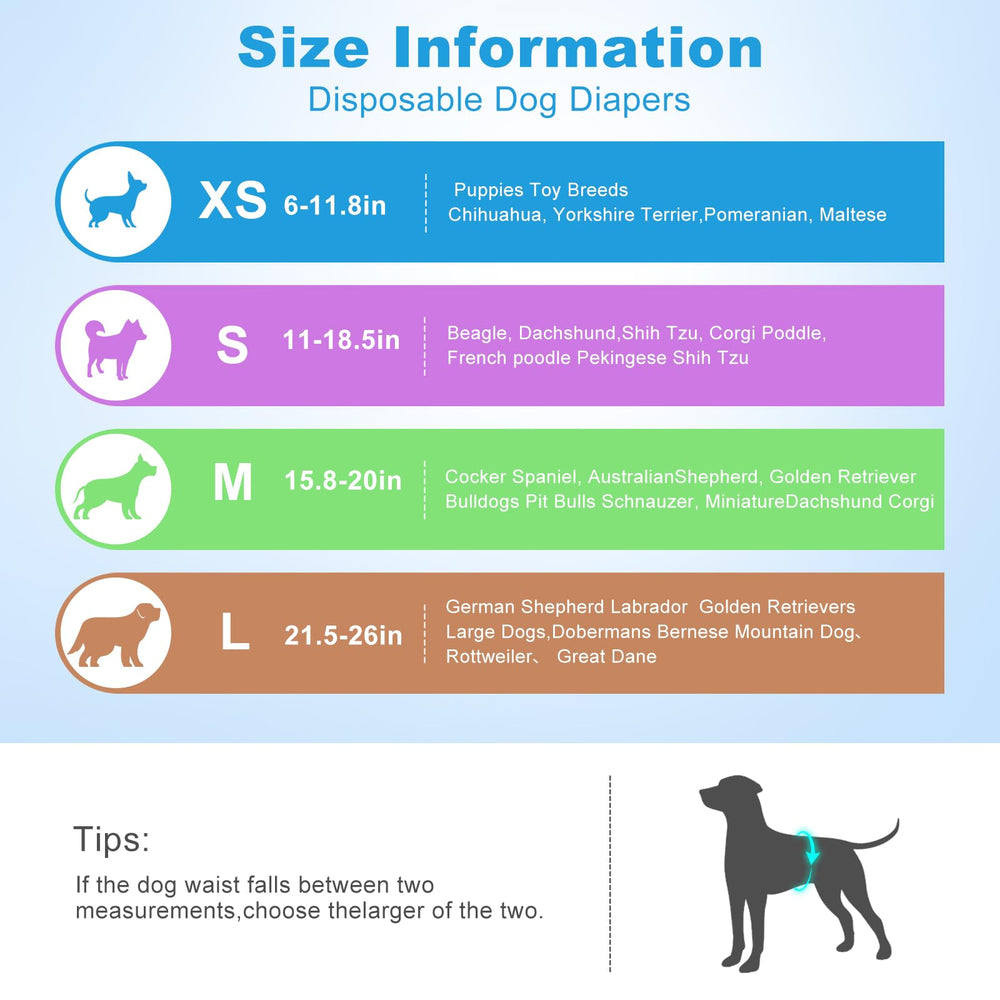 Ypfyed disposable dog diapers male leak-proof design close-up preventing messes around the home