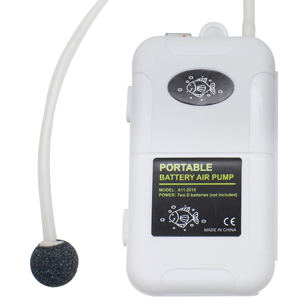 YQMIGU small air pump for fish tank 6 gallon delivering steady aeration.