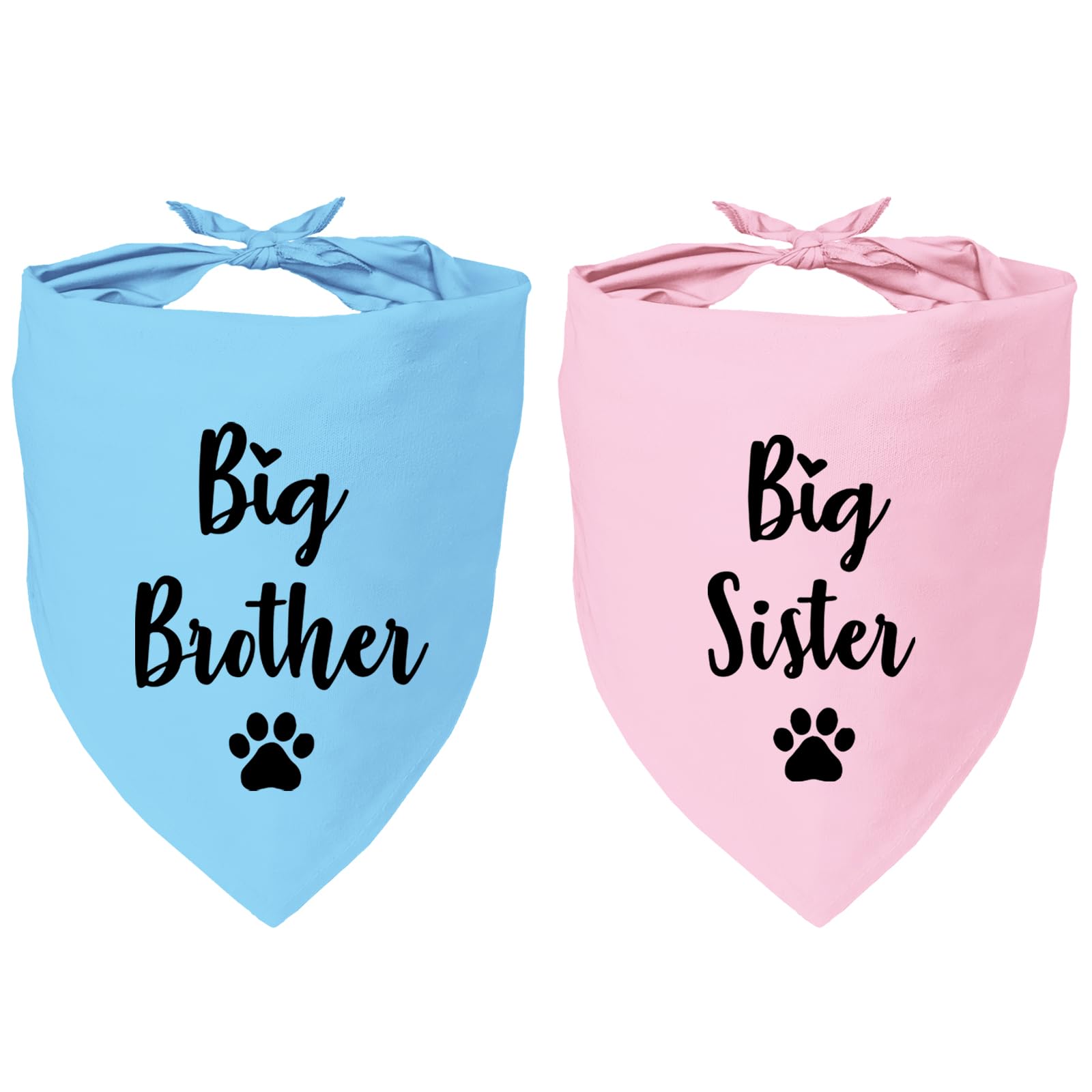 YROVWENQ big-sister-big-brother bandana on dog for cute photos
