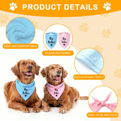 YROVWENQ dog bandana 25x17-inch size fits most dogs