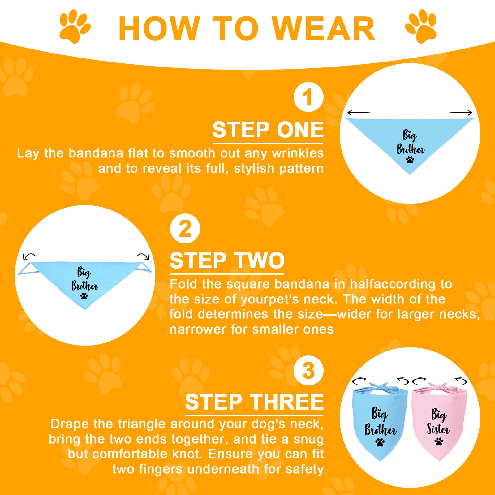 YROVWENQ lightweight bandana provides all-day comfortable wear for dogs