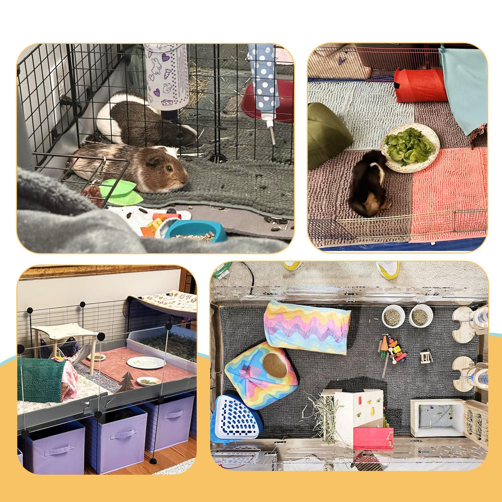 Ysglory easy-clean pee pads reduce mess while offering versatile cage mats.