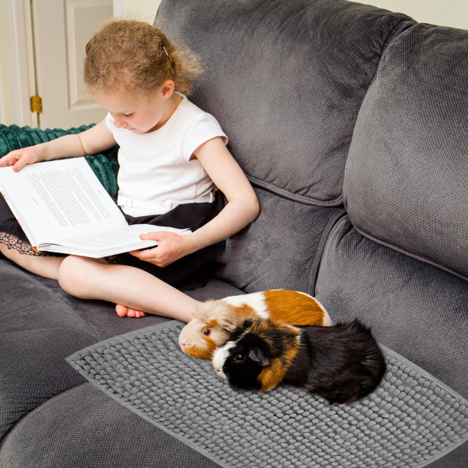 Ysglory guinea pig cage liner 24x16 inch laid flat for secure, non shifting setup.