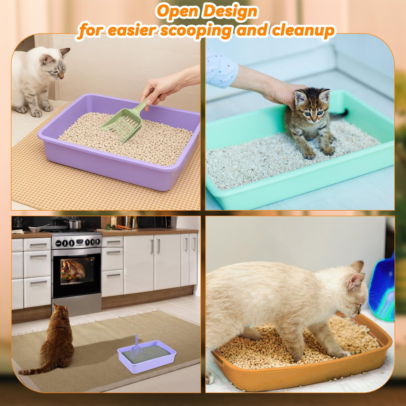 Ysglory travel-friendly litter pan suitable for kittens, hamsters, and more.
