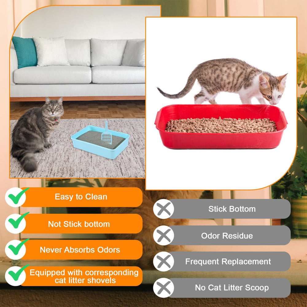 Ysglory six-color litter tray offers multi-pet and travel versatility.