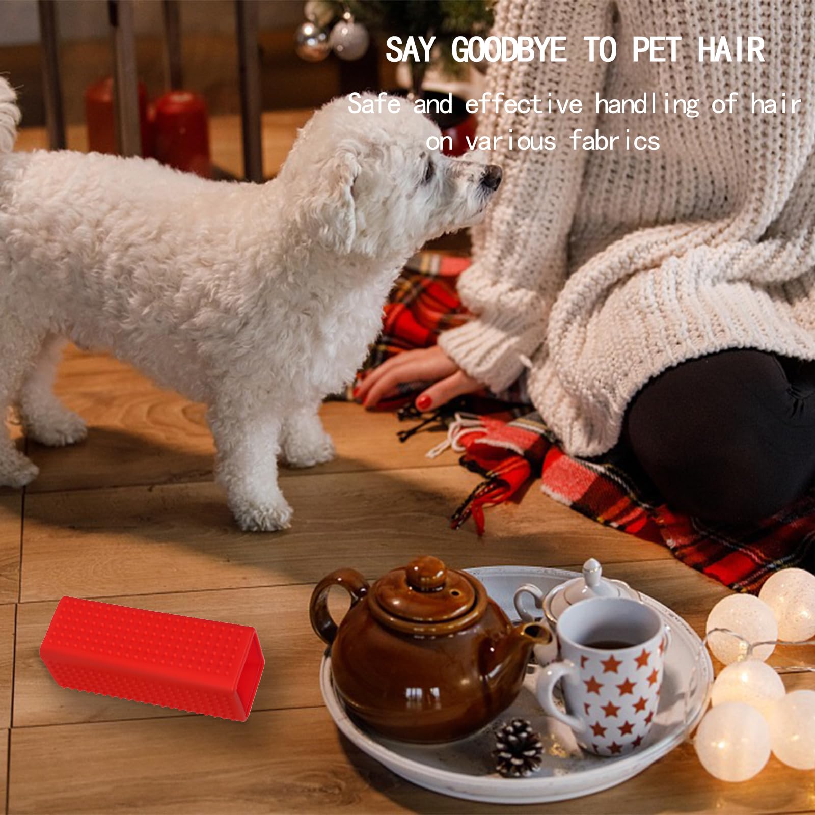 Ysofun durable silicone pet hair remover emphasizing smooth skin-friendly material