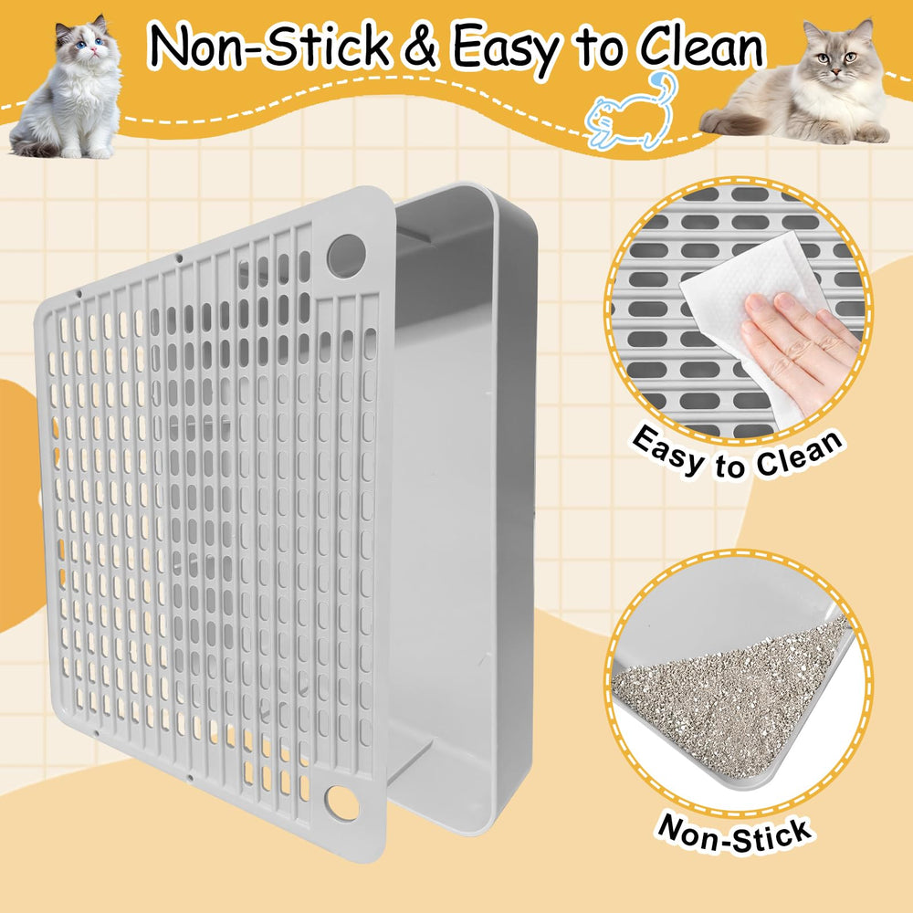 Ysonnw cat litter step removable steps adapt to different litter box heights.