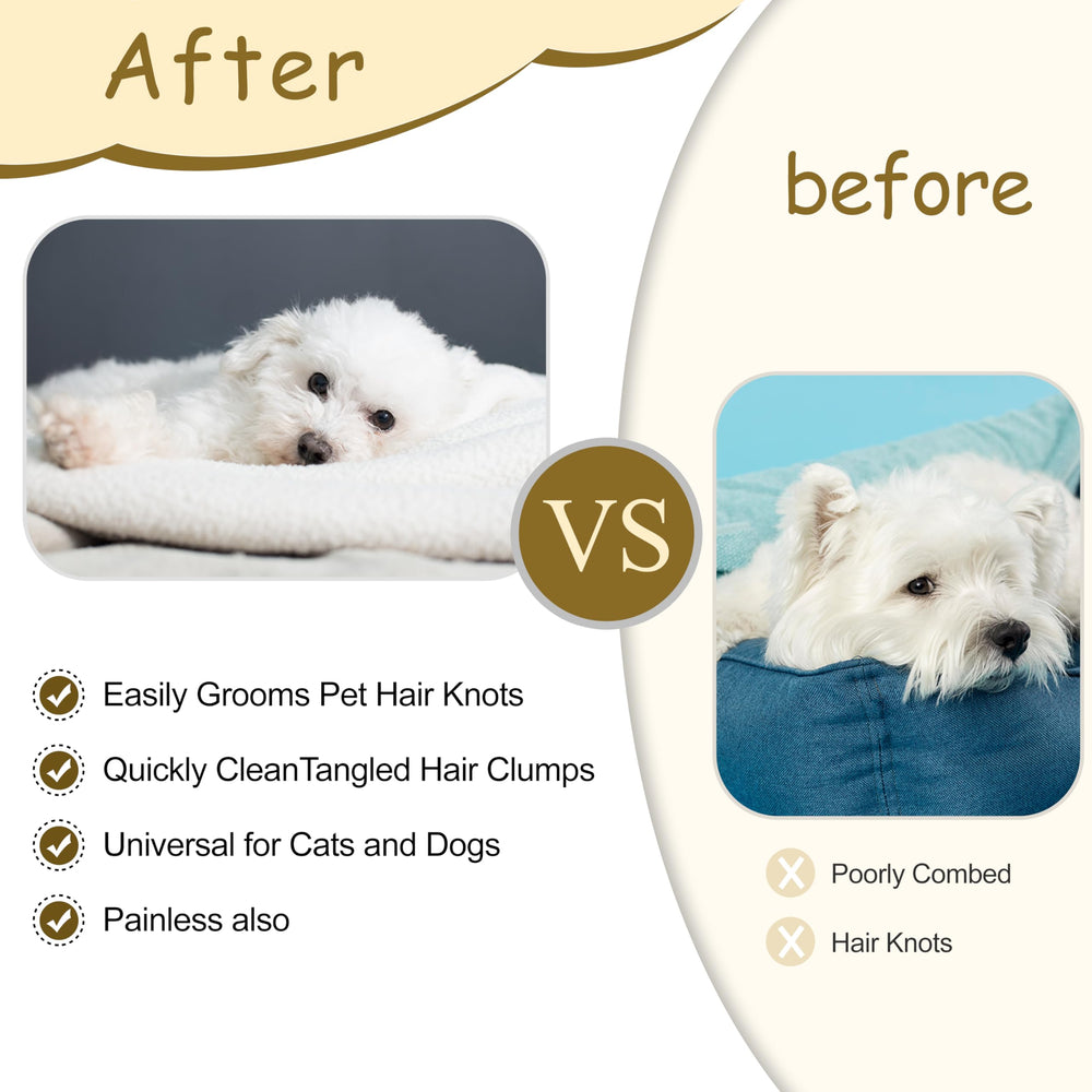 YTaraHub knotting comb set suitable for cats and small dogs