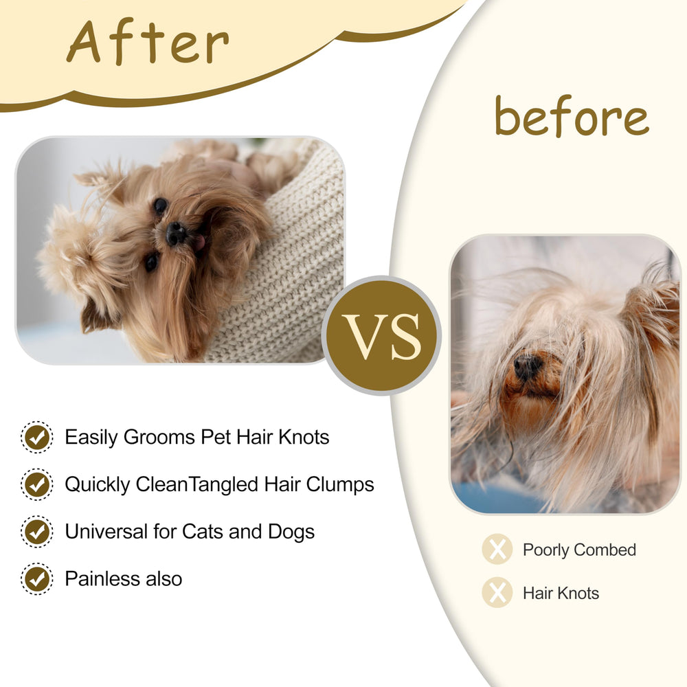 YTaraHub knotting comb set travel-friendly compact design