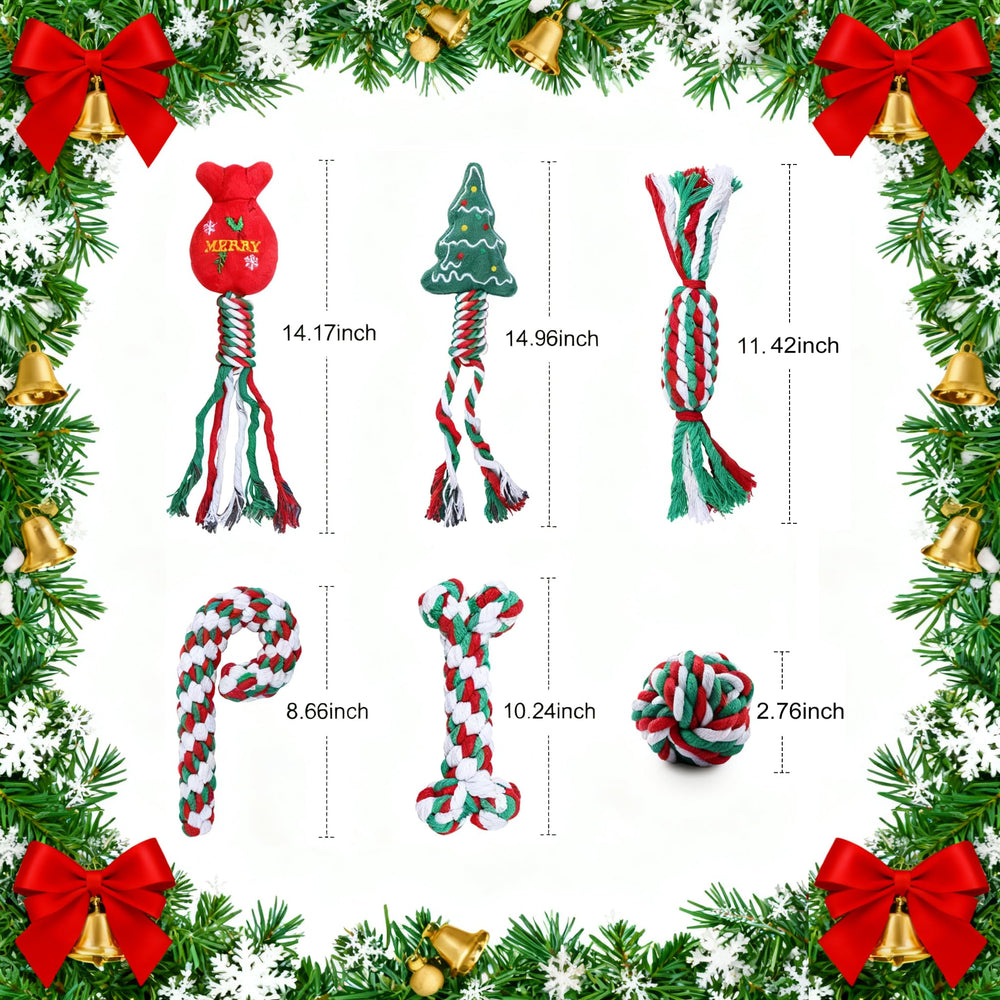 Yteseery sweet treat rope toy promotes bonding during holiday play.