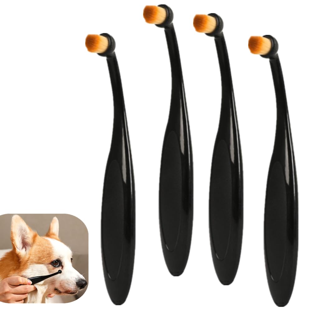 YTRUOYI pro applicator brush for pets setup highlights ergonomic grip and powder pickup.