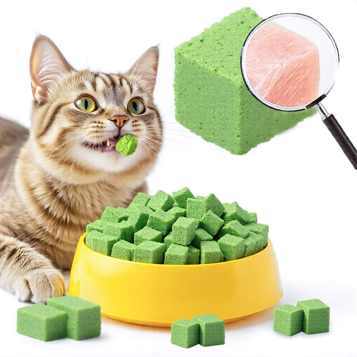 YTSKJ cat grass treat pack for rewarding chewing and dental wellness