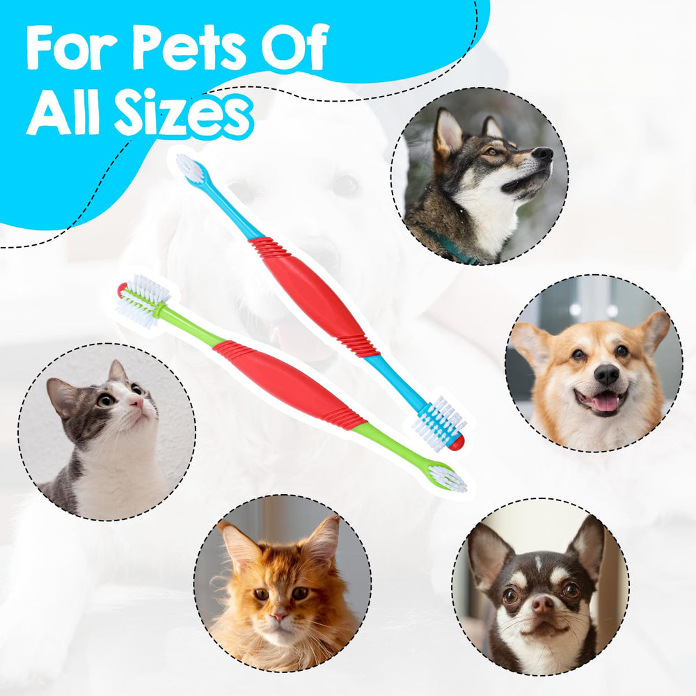 Yuanan 360-degree bristle dog brush green ensures comprehensive coverage while soothing gums