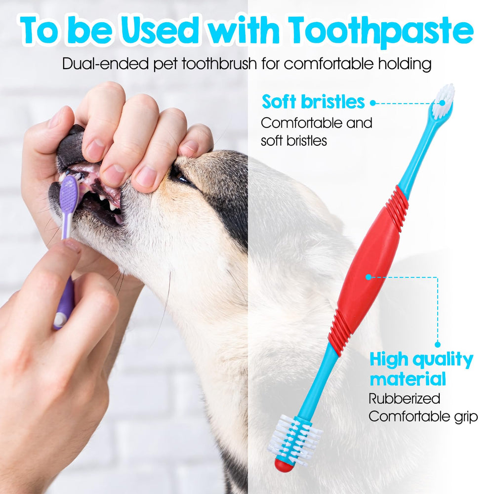 Yuanan nonslip-handle pet toothbrush designed for comfortable grip during brushing sessions