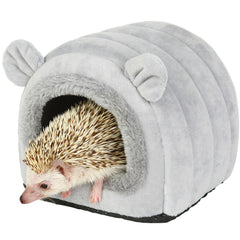 YUANST Hedgehog Bed Cave front view shows a sturdy, cozy hideaway for small pets.