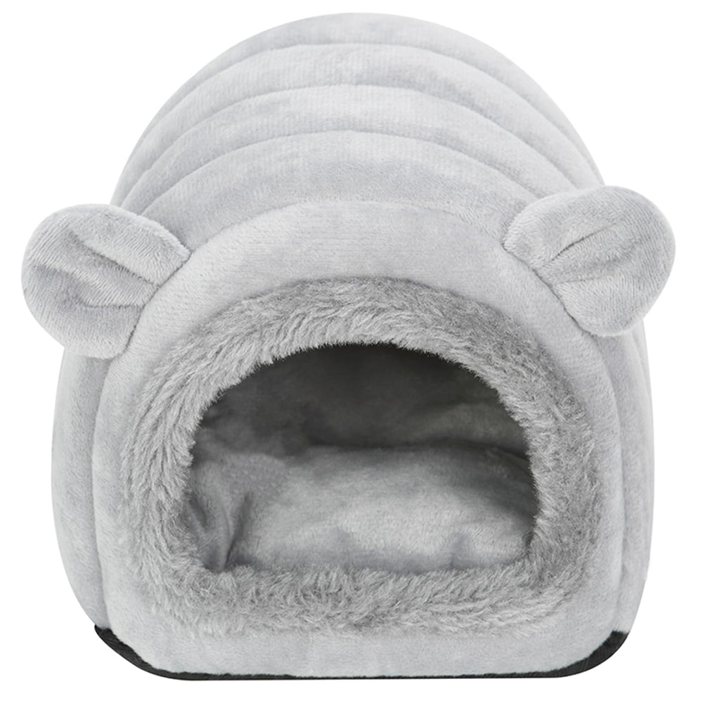 YUANST Hedgehog Bed Cave inside detail reveals removable pillow for easy cleaning.