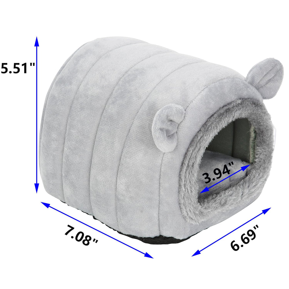 YUANST Hedgehog Bed Cave side view highlights breathable, temperature-friendly design.