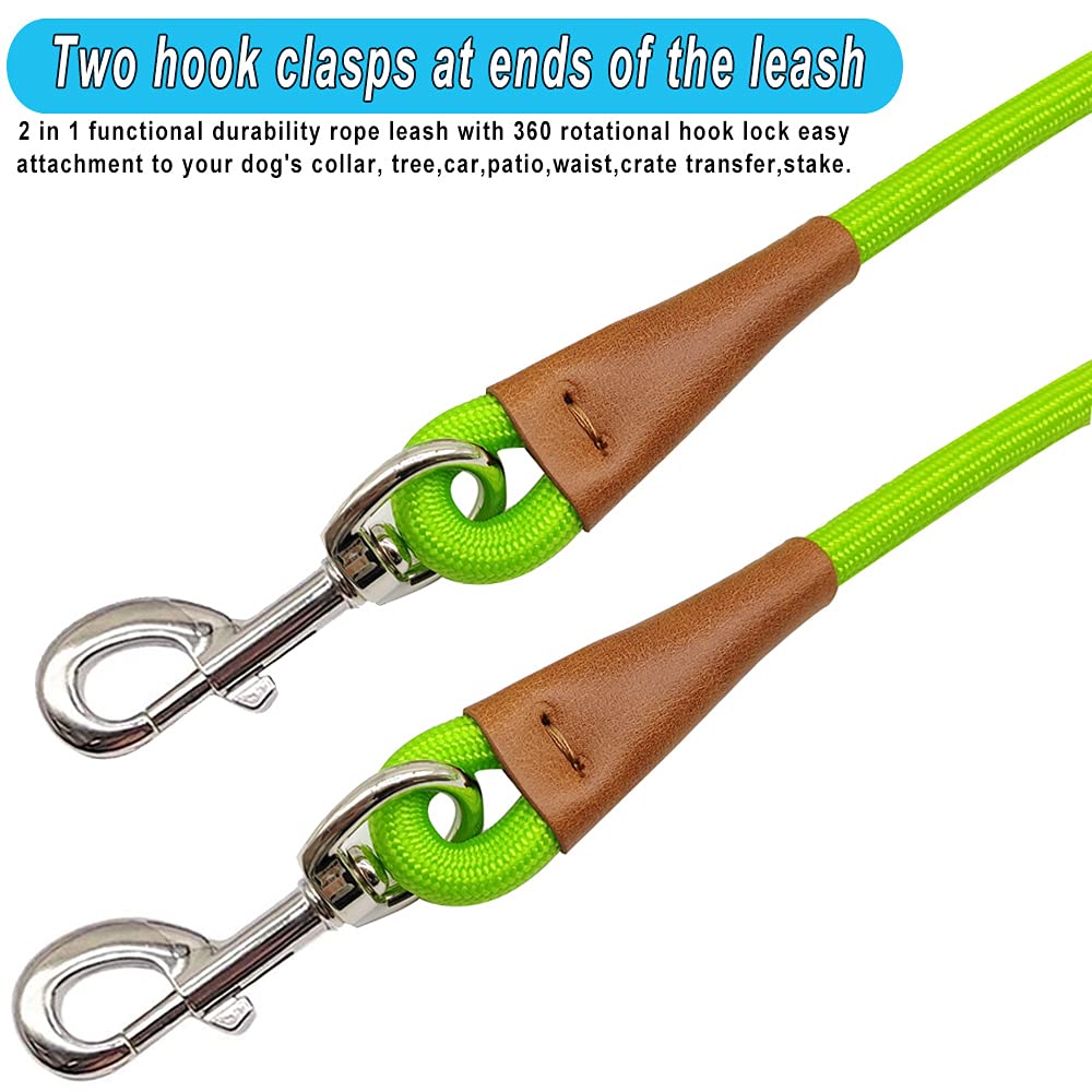 YUCFOREN heavy-duty rope with leather cover ensures durable everyday use.