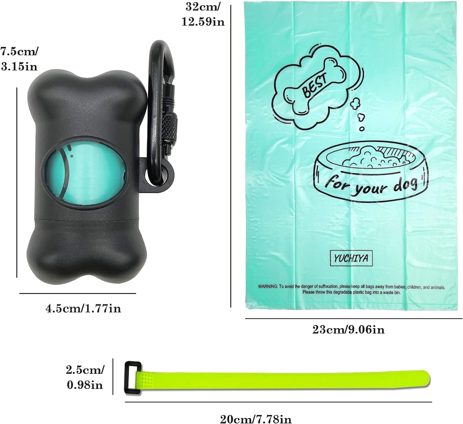 YUCHIYA compact dispenser highlights its small size for pockets.