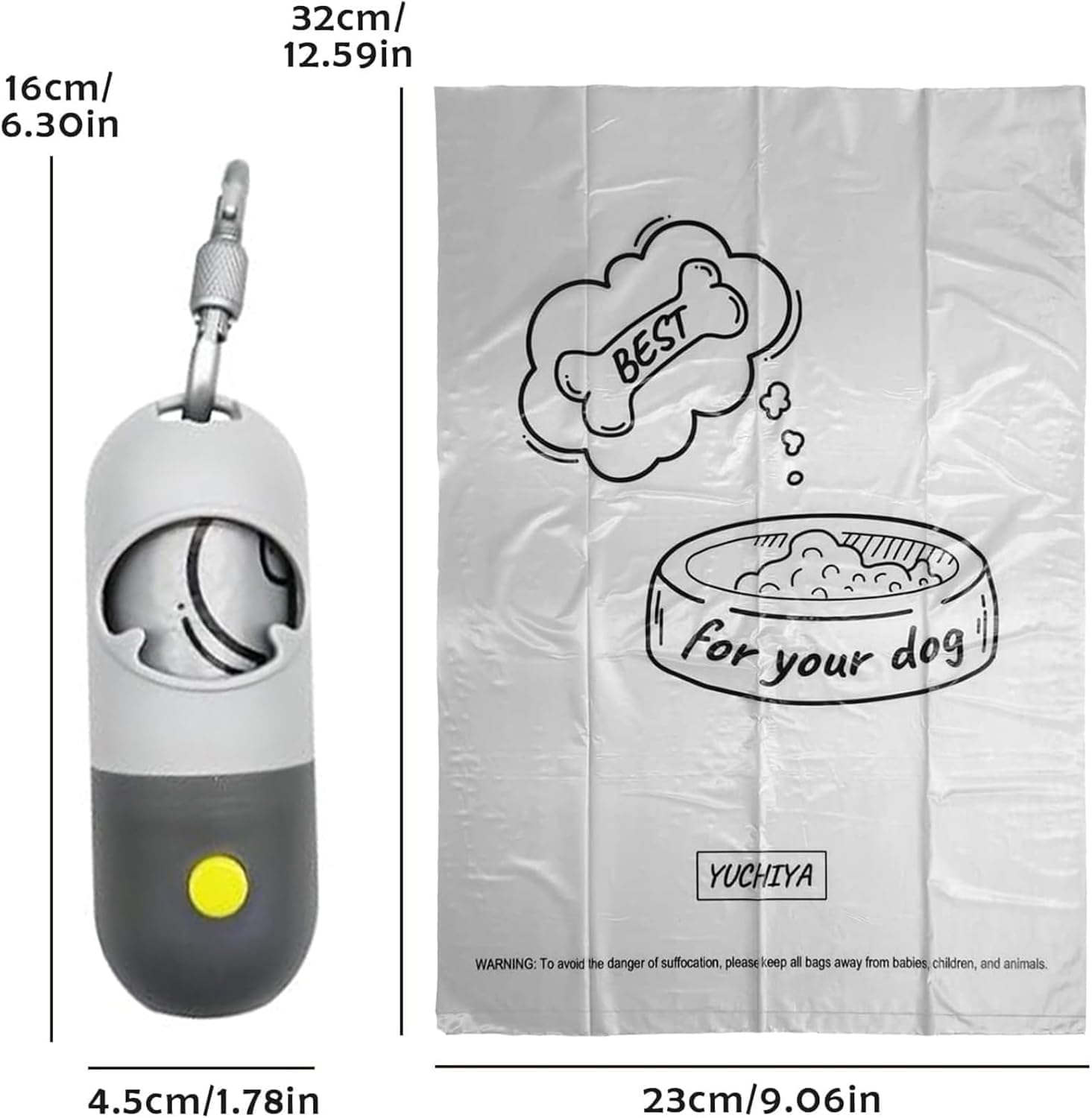 Yuchiya lavender-scented, leak-proof bags keep outings cleaner