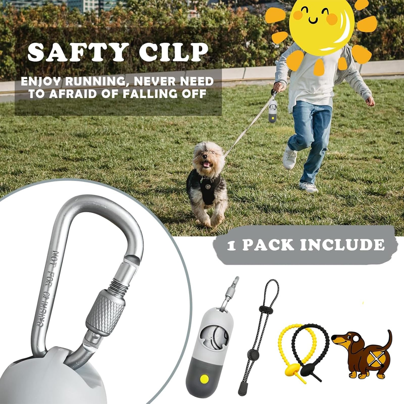 Yuchiya poop bag dispenser back mini-handle holds used bags neatly