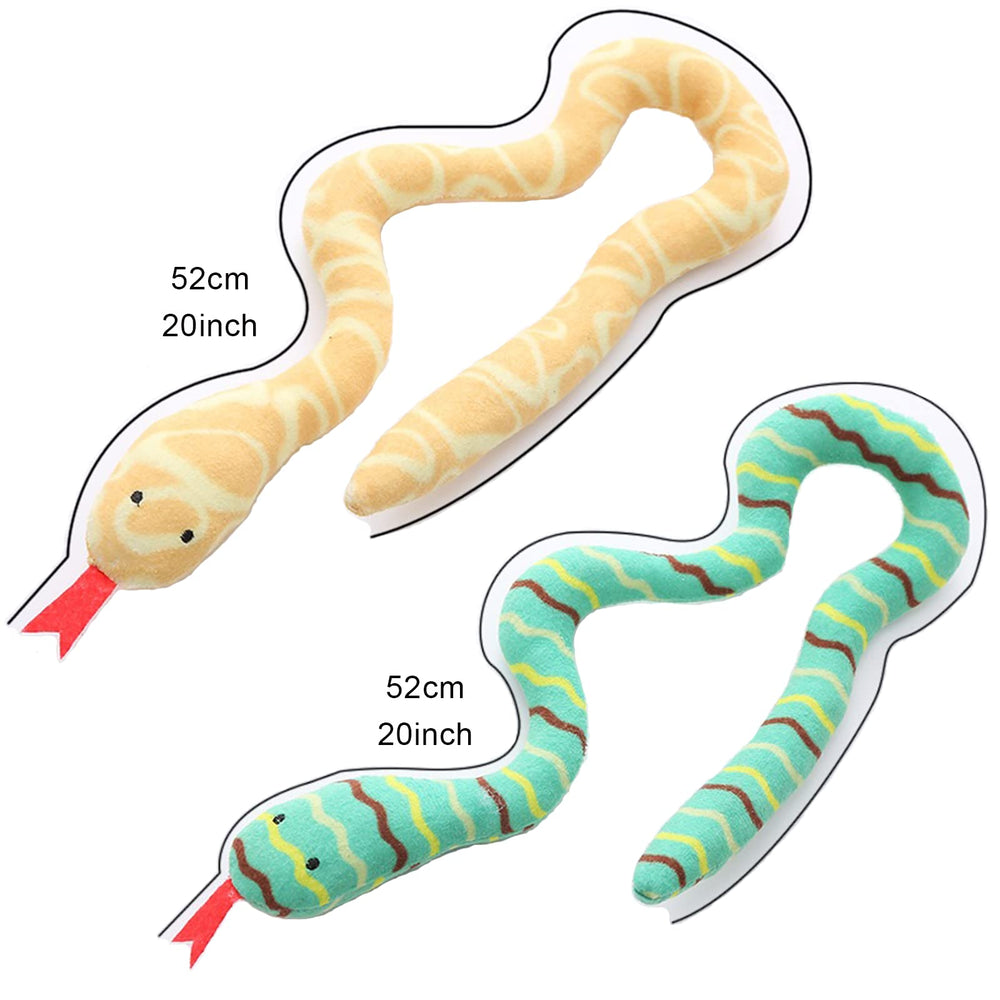 YUDANSI 20-inch catnip snakes packed for versatile indoor fun