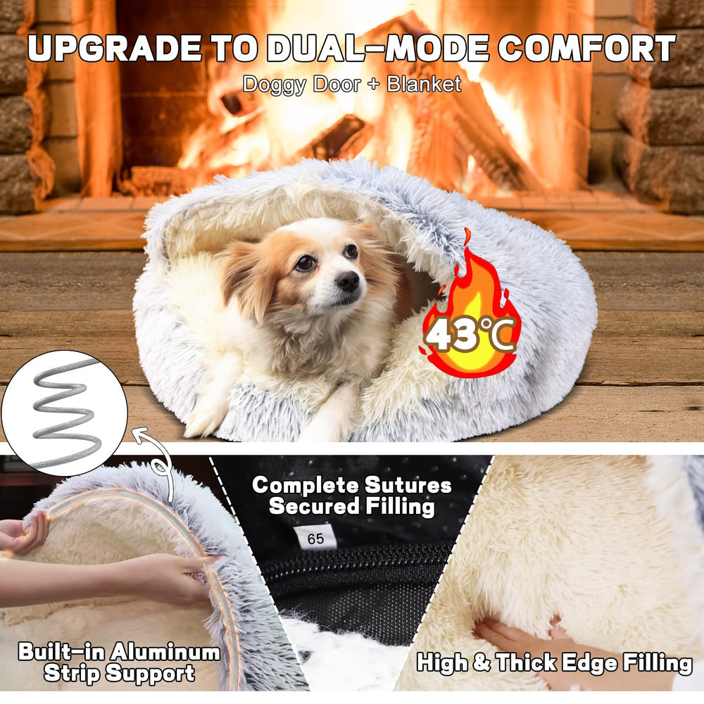 YUDANSI Calming Bed anti-slip base keeps the bed from sliding on smooth floors.