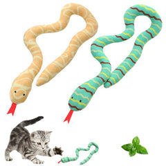 YUDANSI catnip snake toy 2-pack colorful snakes for kitten play and enrichment