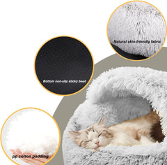 YUDANSI hooded pet bed inside nest highlights private space