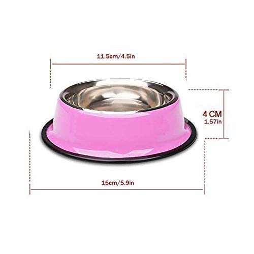 YUDANSI easy-clean stainless steel bowls resist stains and wipe clean after use.