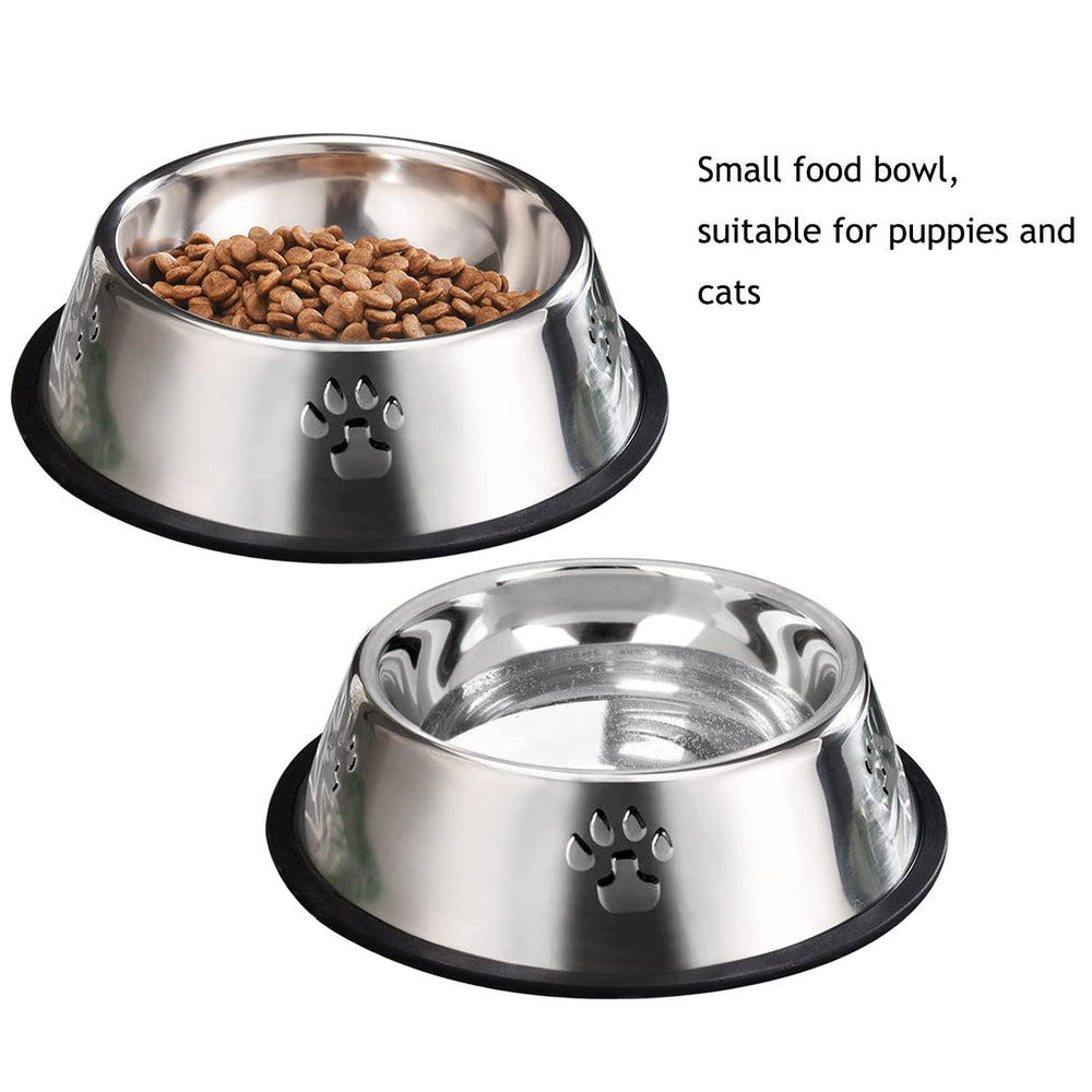 YUDANSI two-stackable bowls save space with dual food and water options