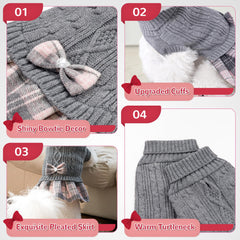 YUDODO sweater back knit pattern highlights stylish texture during indoor wear.