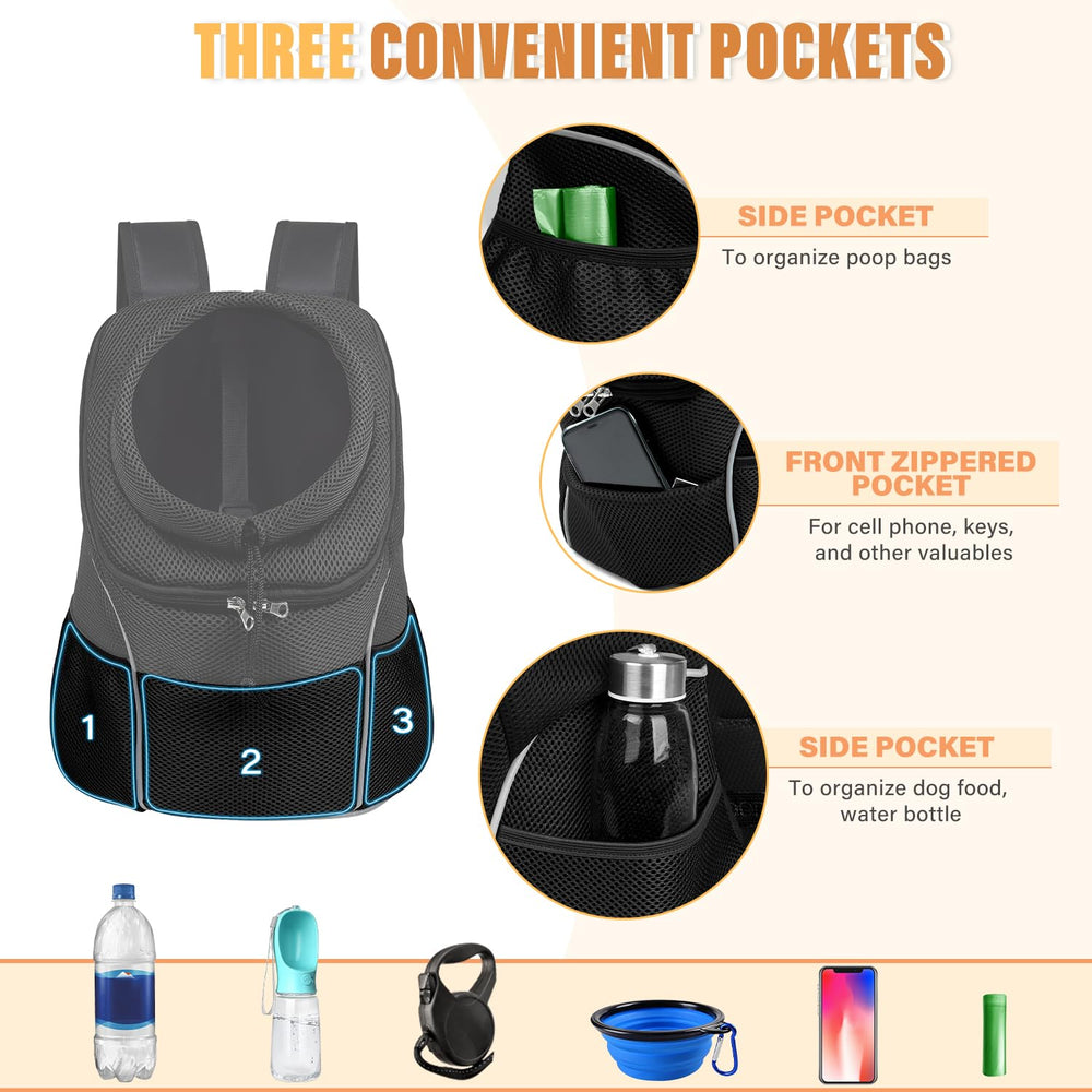 YUDODO drawstring access closure for quick entry while keeping the dog secure.