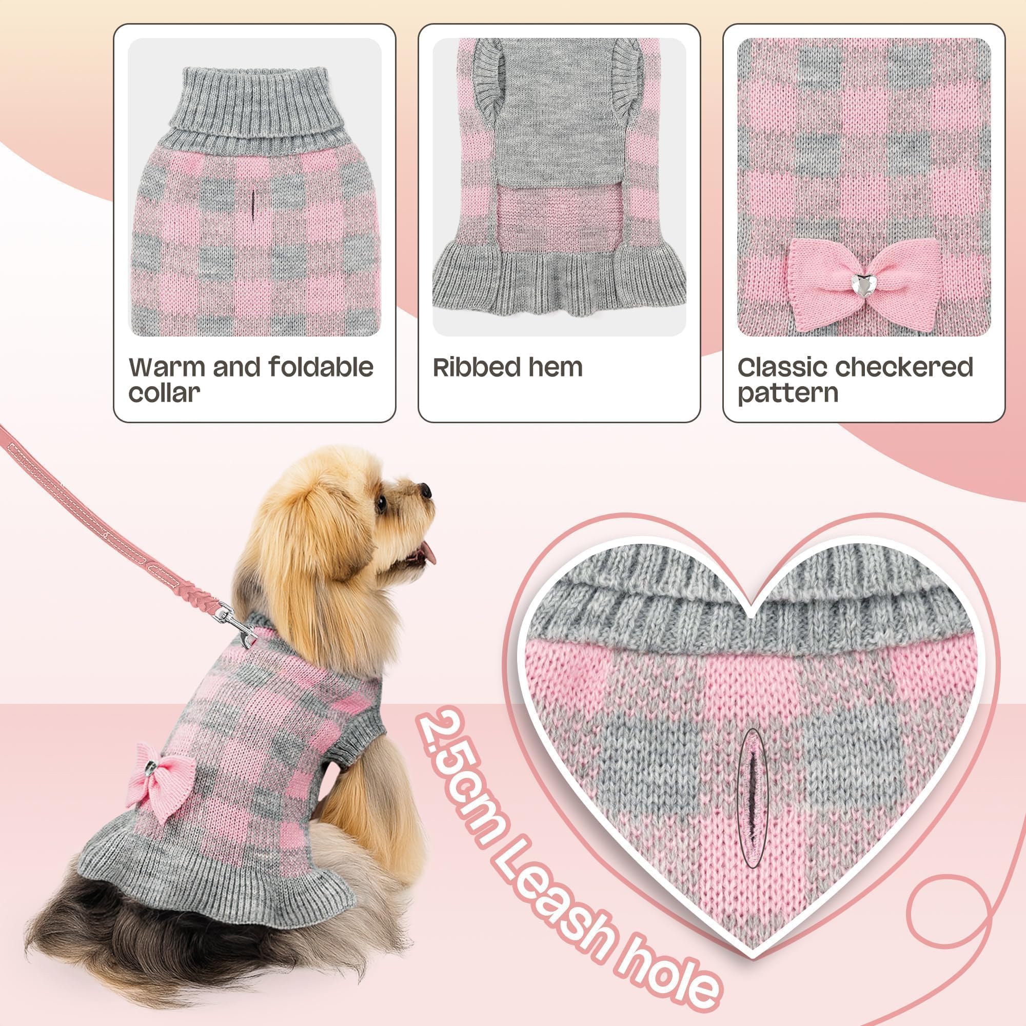 YUDODO easy-on dog sleeveless sweater making dressing quick and comfortable.