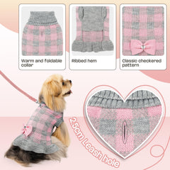 YUDODO easy-on dog sleeveless sweater making dressing quick and comfortable.