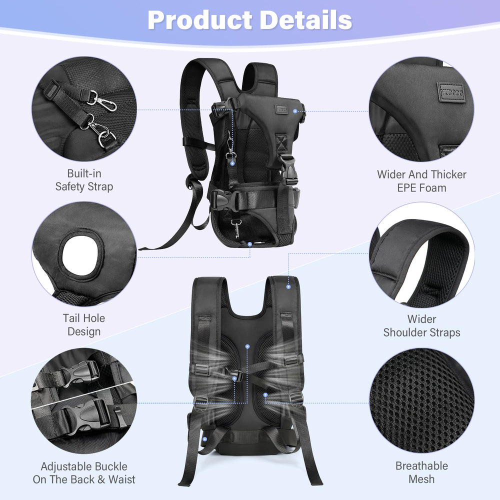 YUDODO Front Carrier Backpack—fully adjustable fit for pets and owners