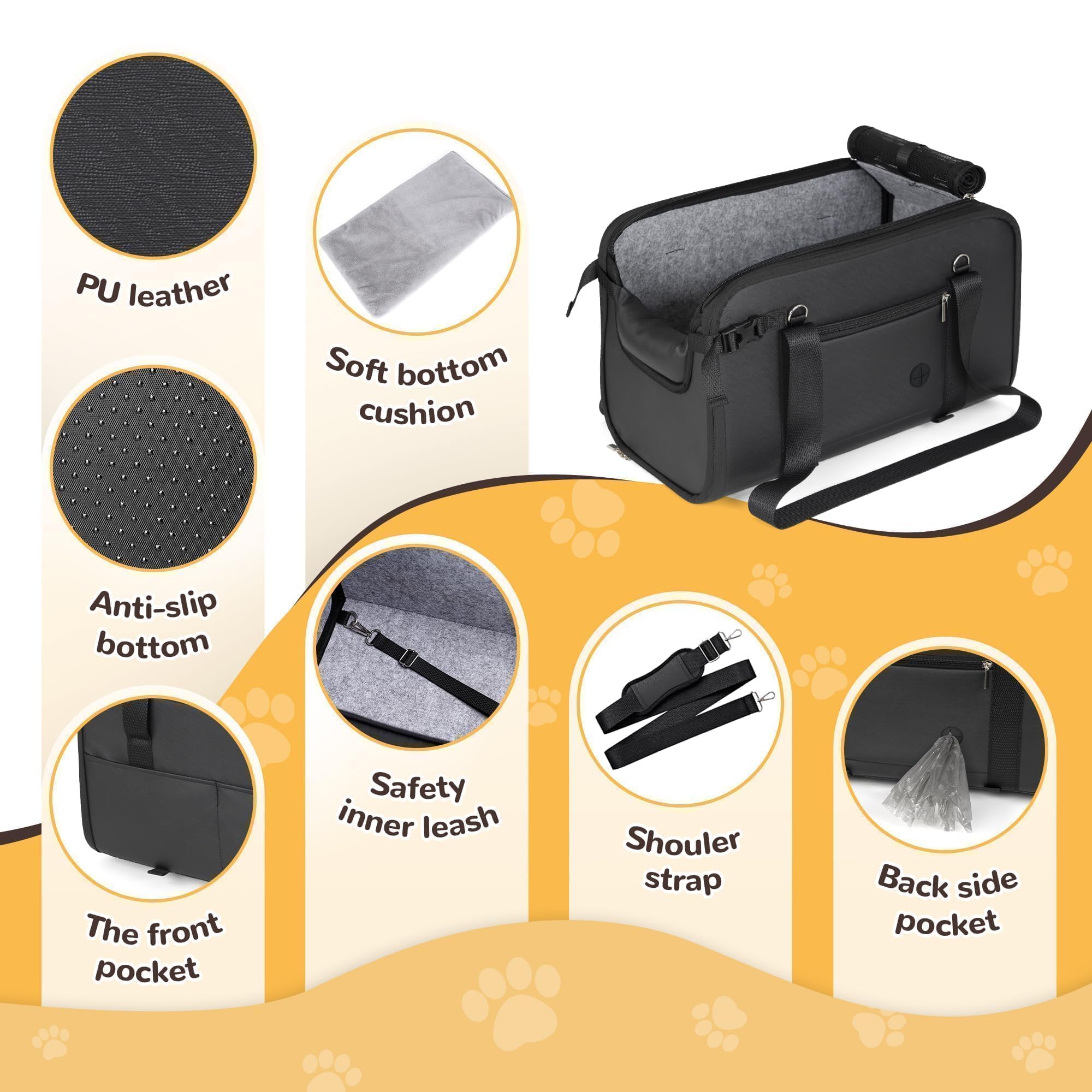 YUDODO large dog car seat mesh cover with zipper reduces distraction while boosting comfort