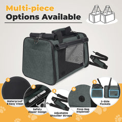 YUDODO carrier with reflective mesh for visibility in low light.