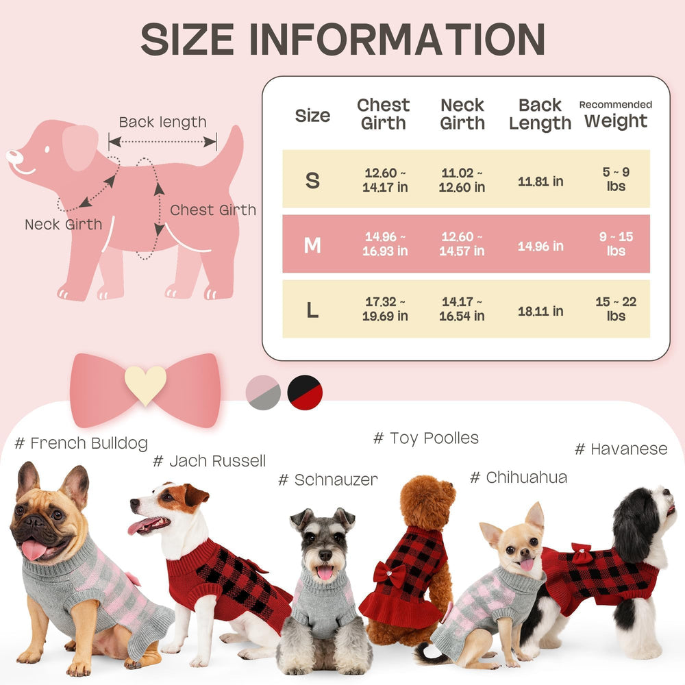 YUDODO puppy turtleneck pink sweater for a chic, warm look; keeps your puppy warm on cold days.