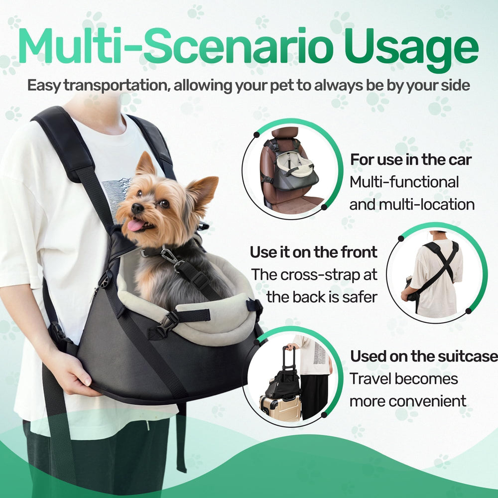 YUDODO booster seat supports road trips and safe travel for small dogs