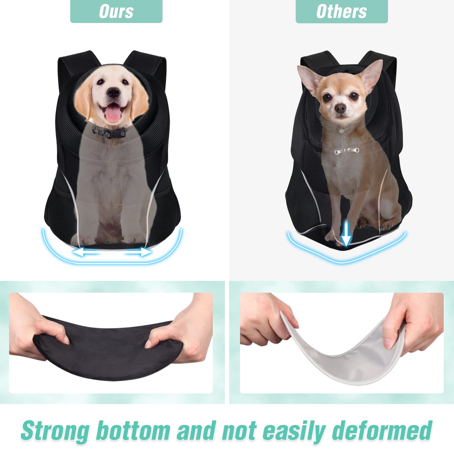 YUDODO three pockets for treats, bags, and toys for convenient outdoor adventures.