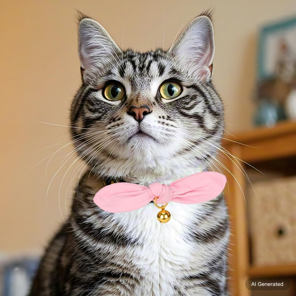 YUDOTE soft cotton fabric collar in pink for sensitive skin