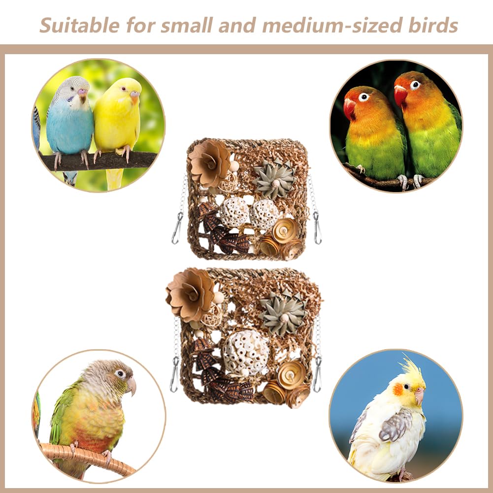 YUEMOOLIX small-medium-bird-toy-packaging ready-to-hang enrichment