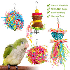 YUEPET parakeet-friendly shredder toy highlighting pull and chew