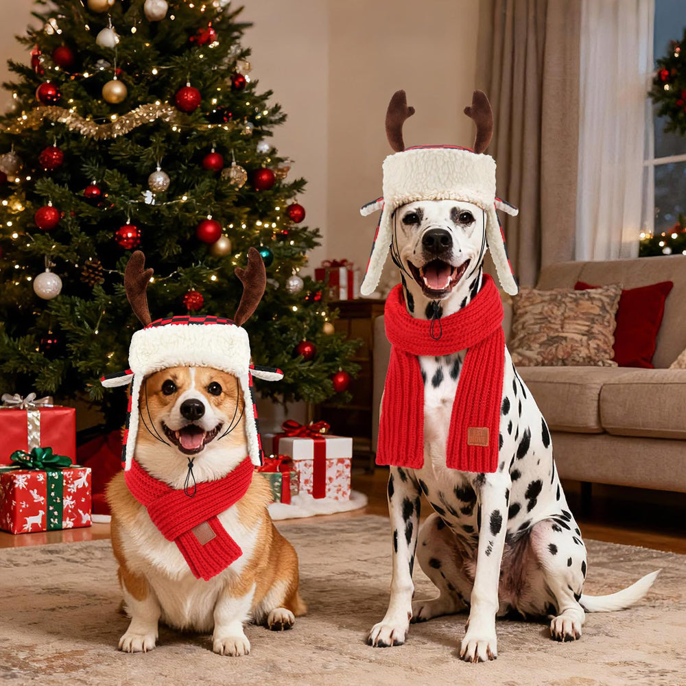 YUEPET Christmas outfit ready for dogs' Christmas photoshoots.